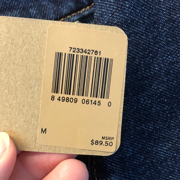 Levi's Dark wash Blue Denim Jacket new w tags - Picture 5 of 7